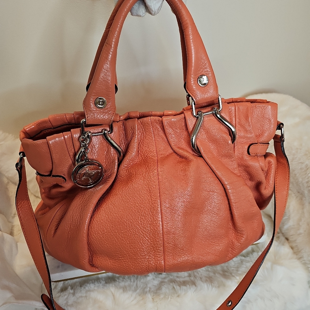 Celine Pillow Orange Leather Hobo